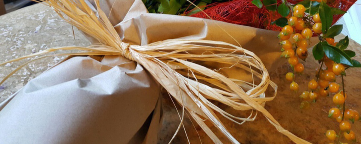 Florist wrap for gifting flowers